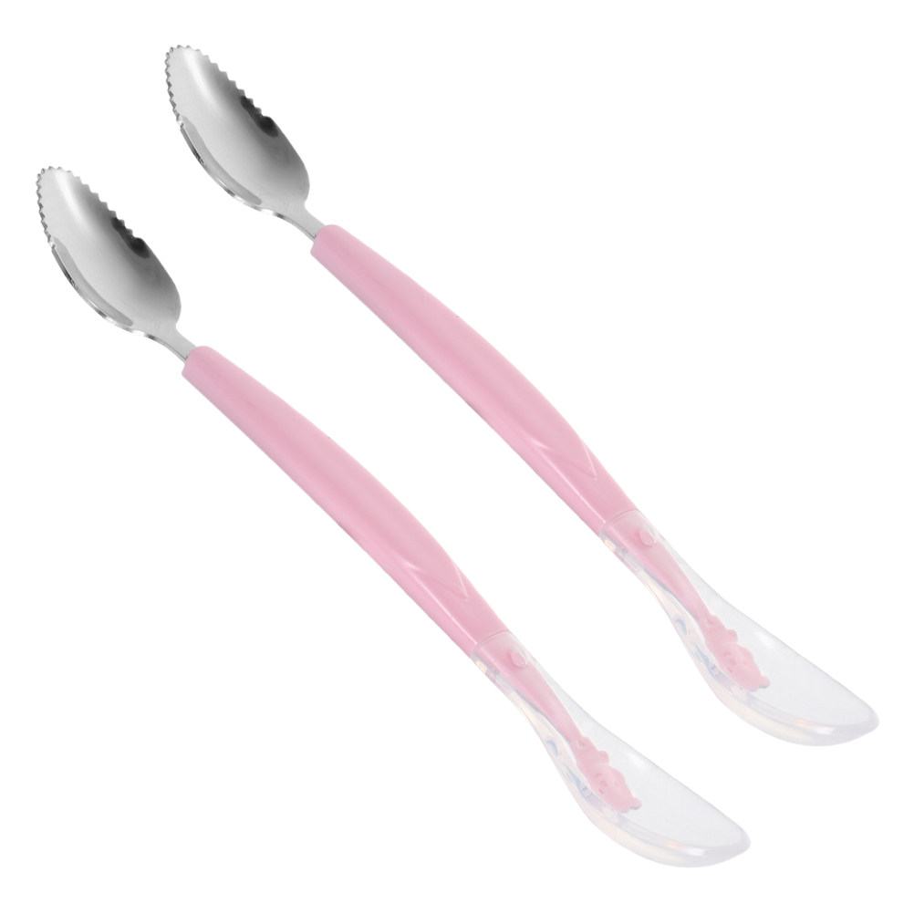 Baby Food Yogurt - 2 sztuki – dwugłowicowa silikonowa łyżeczka