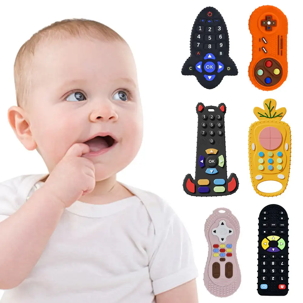 Baby Food Teether - Dziecko silikonowe gryzak zabawki kształt pilota