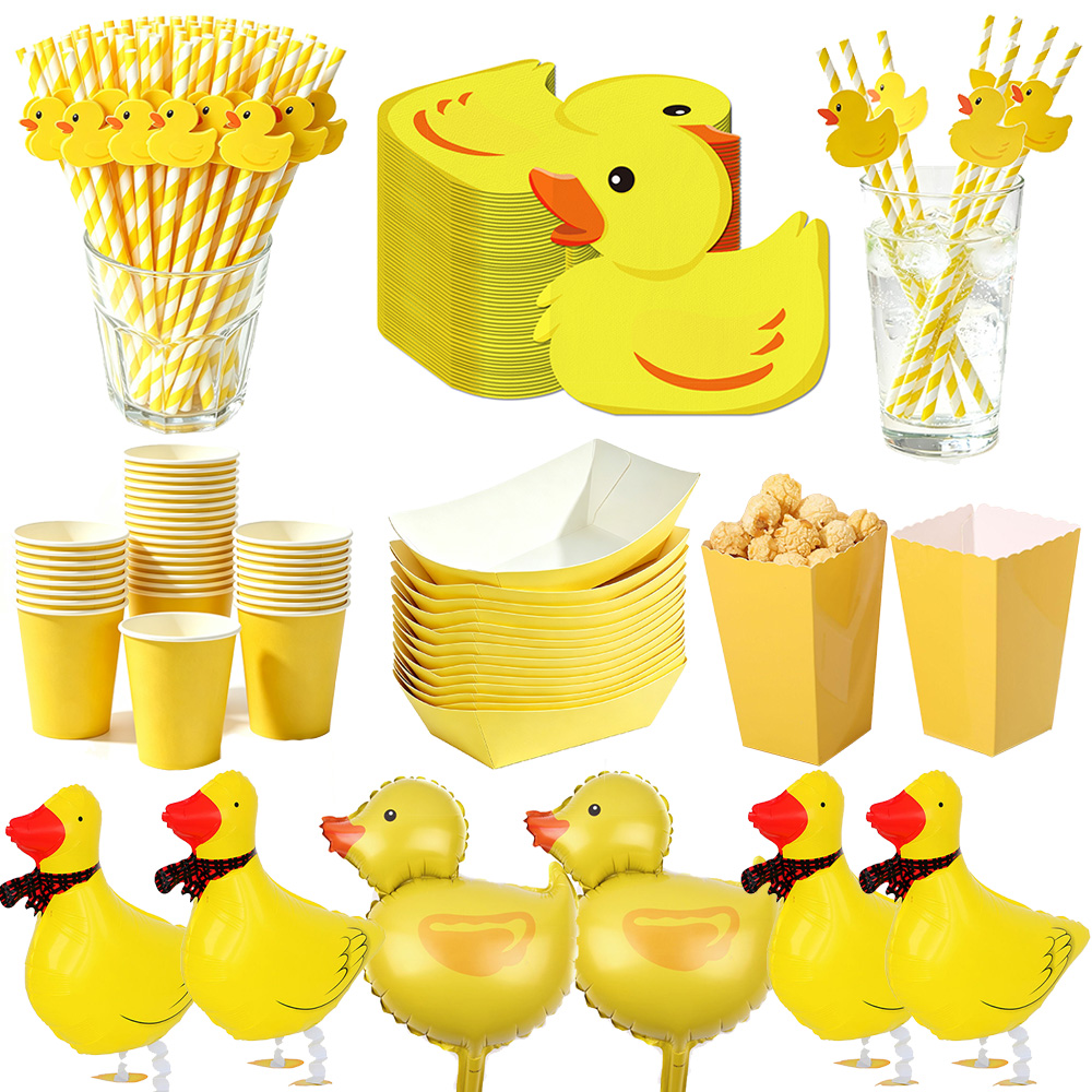 Baby Food Yellow - Serwetki z żółtą kaczką z kreskówki,