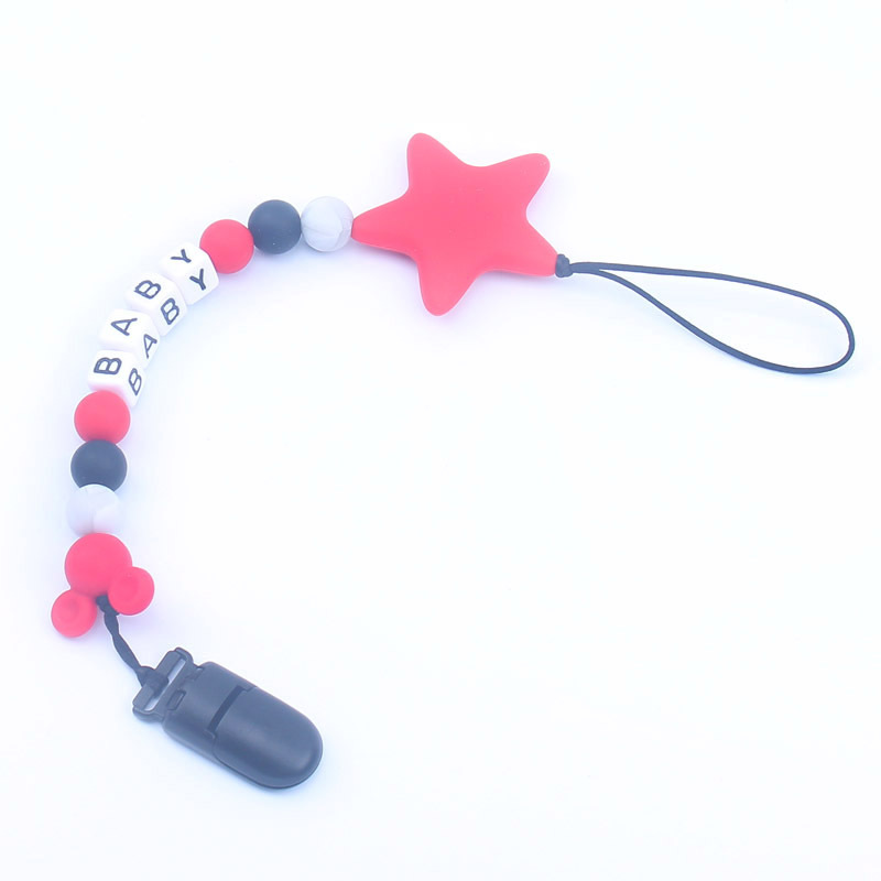 Baby Food Teether - Spersonalizowana nazwa angielskie litery smoczek dla