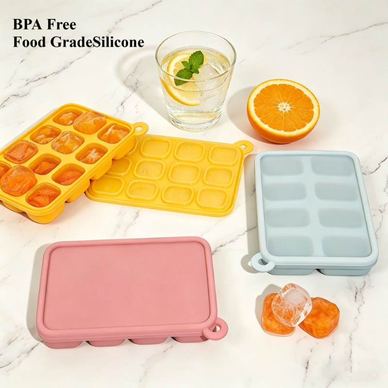Baby Food Tray - Platynowa silikonowa forma do mrożenia pokarmów