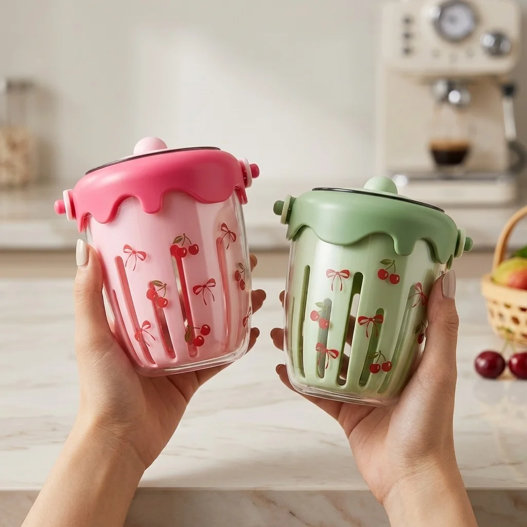 Baby Food Yogurt - Przezroczysty plastikowy pojemnik na sałatkę z
