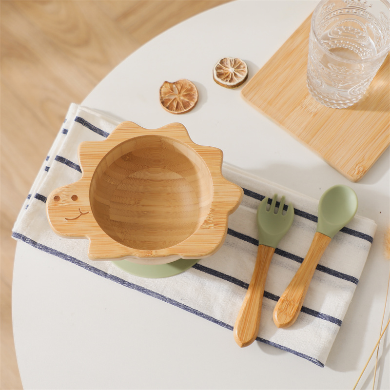 Drewniany zestaw zastawy stoło – Baby Food Tray recenzja i cena
