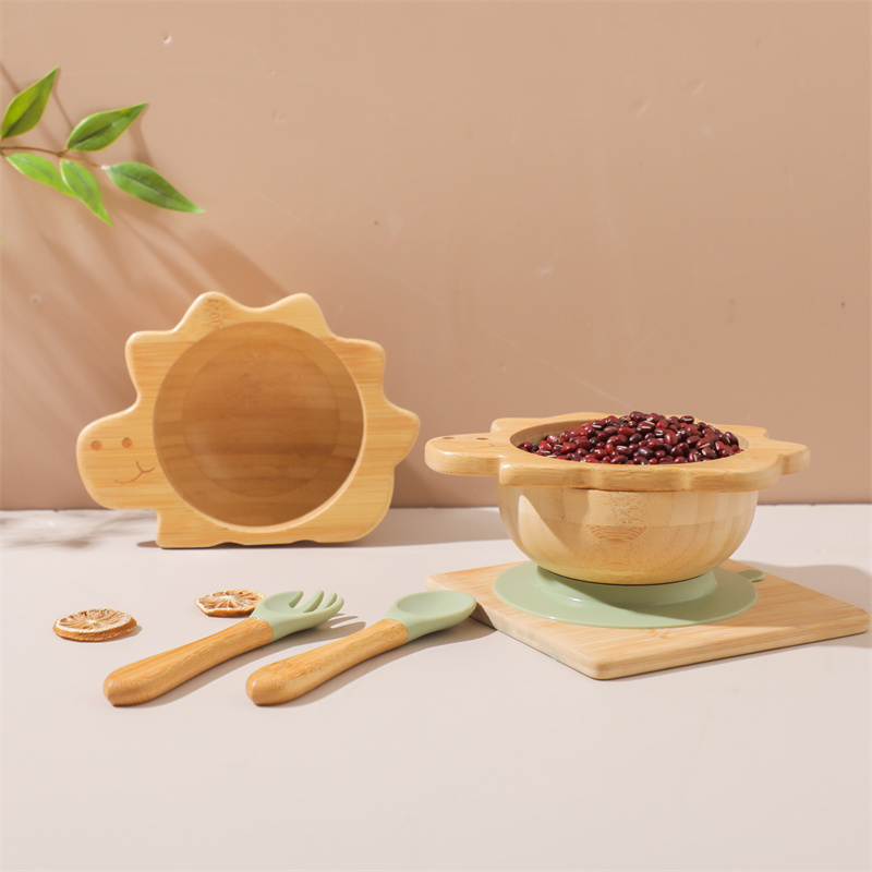Drewniany zestaw zastawy stoło – Baby Food Tray recenzja i cena