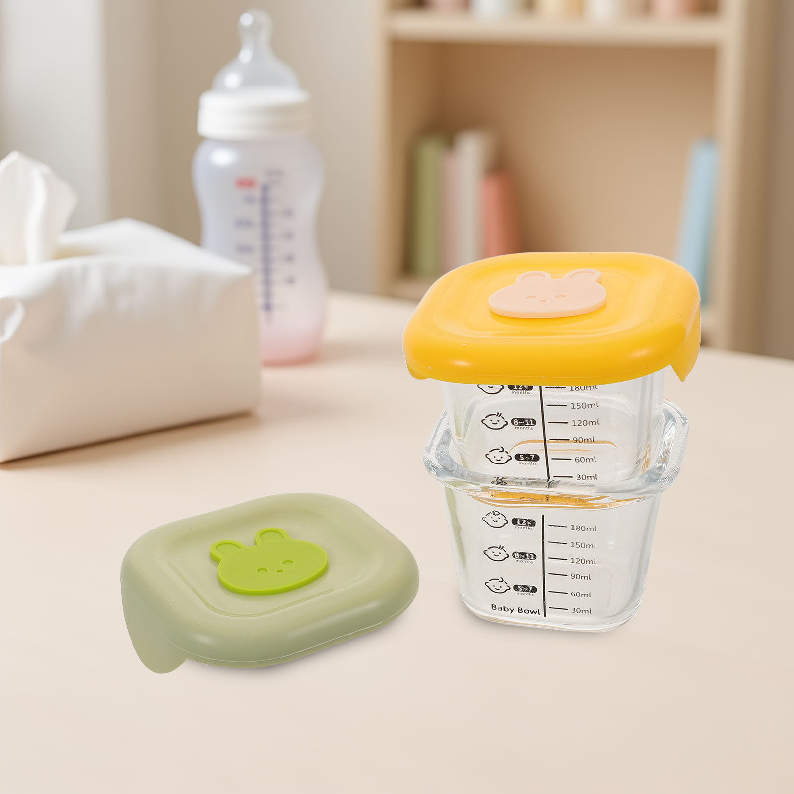 2 sztuki plastikowych pojemnik – Baby Food Yellow recenzja i cena