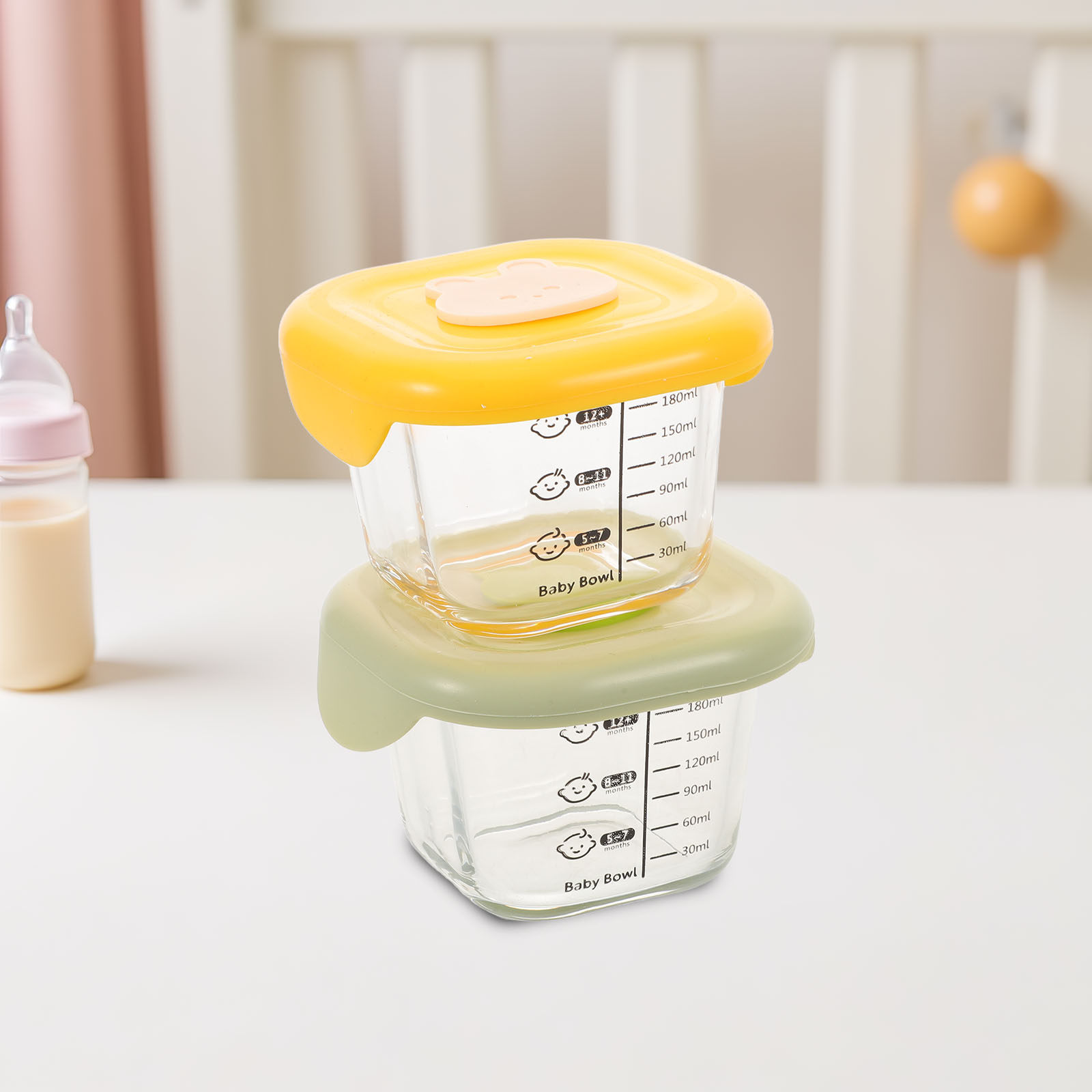 2 szt. Pojemniki na żywność dl – Baby Food Yellow recenzja i cena